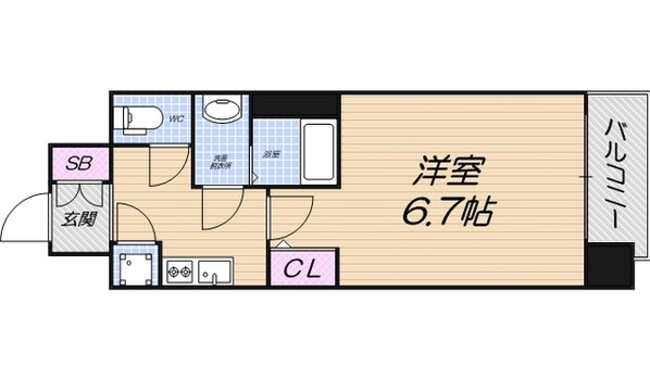 レジュールアッシュ天王寺パークサイドの物件間取画像